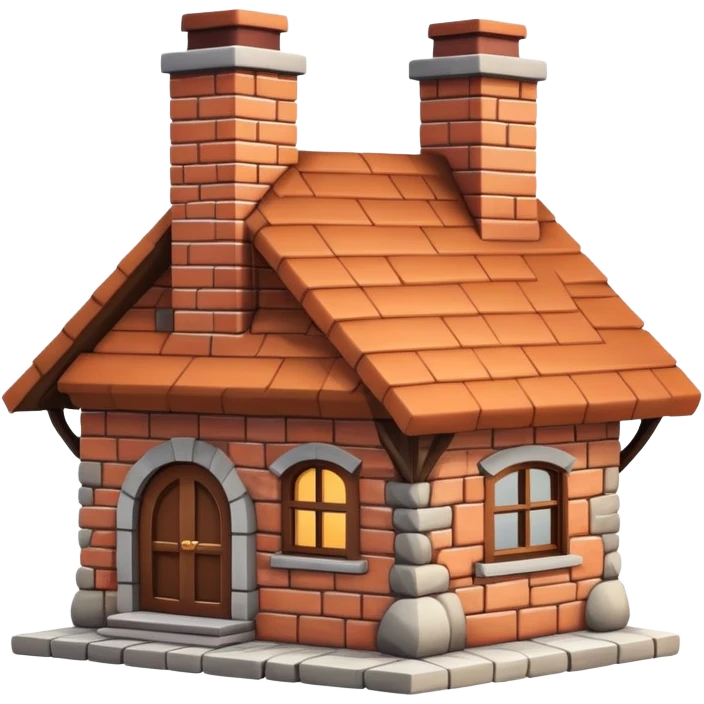 cozy house with a chimney emoji