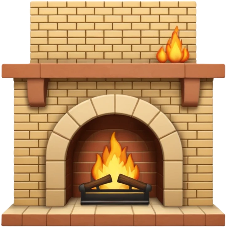 Beige fire place emoji