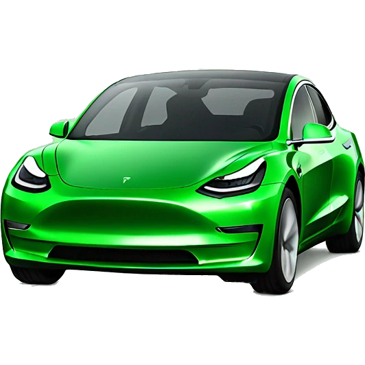 green tesla model 3 emoji