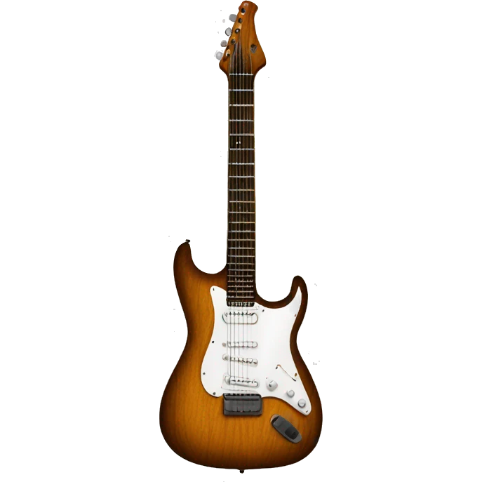 Electric guitar color wooden emoji