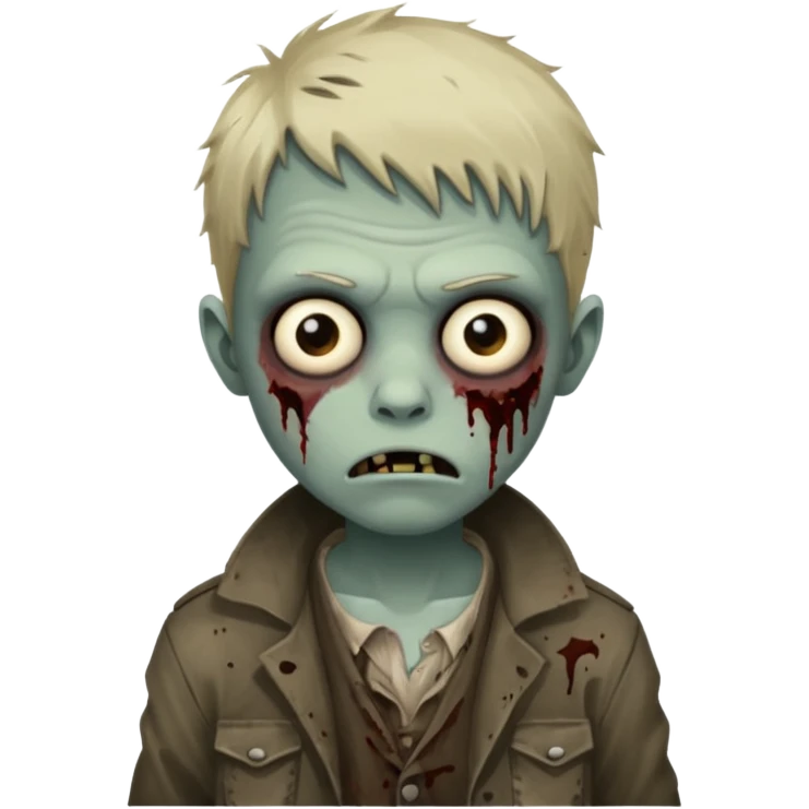 parisian zombie kid emoji