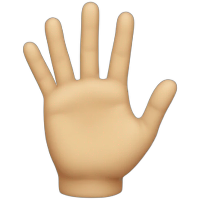Cœur main emoji