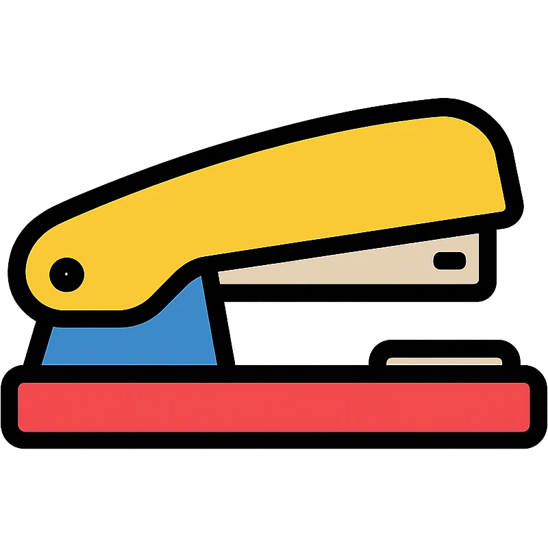stapler color outline icon style emoji