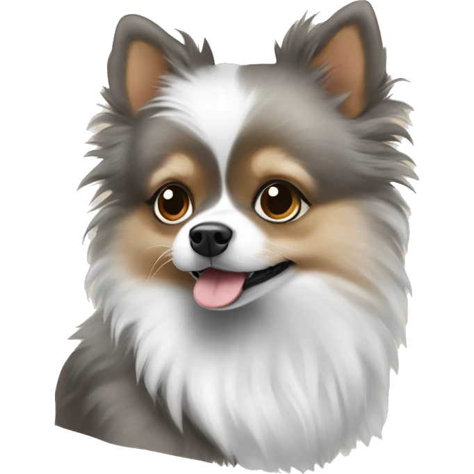 Merle Pomeranian ￼ emoji
