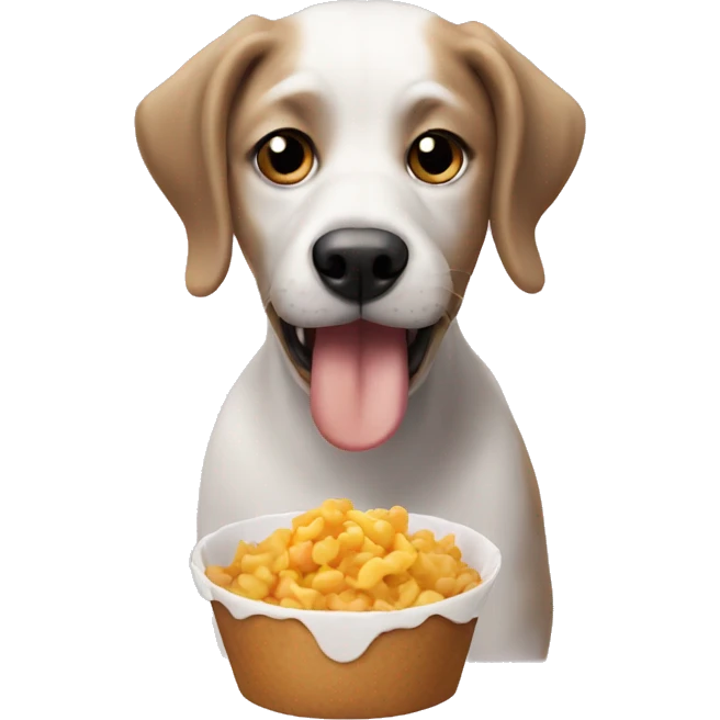 dog eating emoji