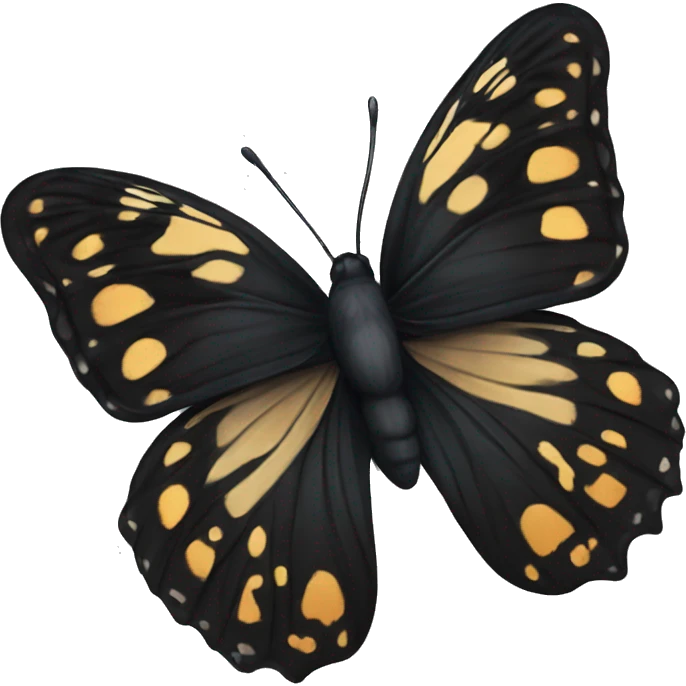 Black butterfly emoji