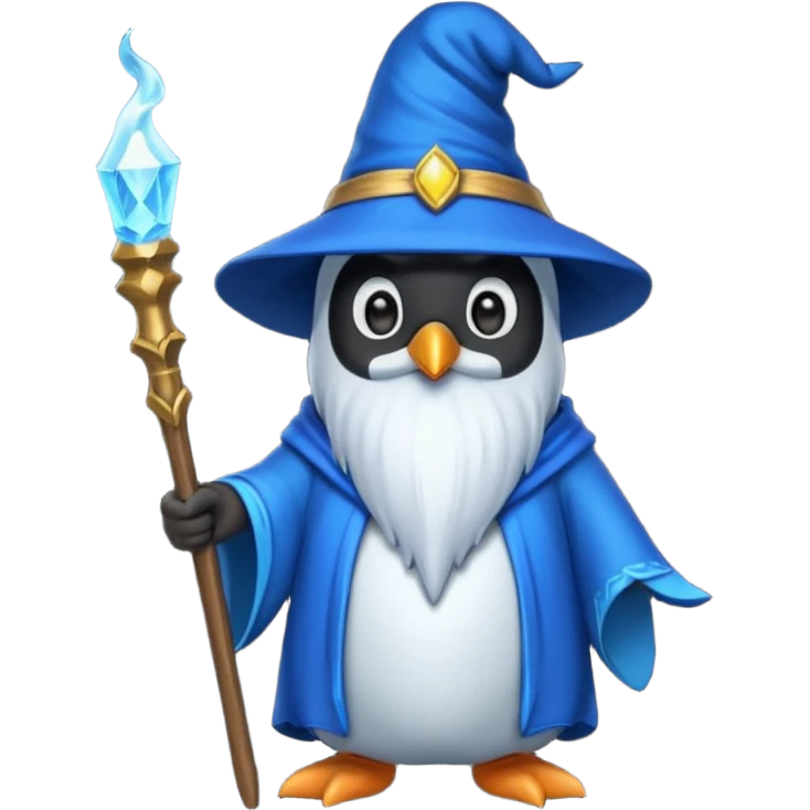 Penguin Wizard emoji
