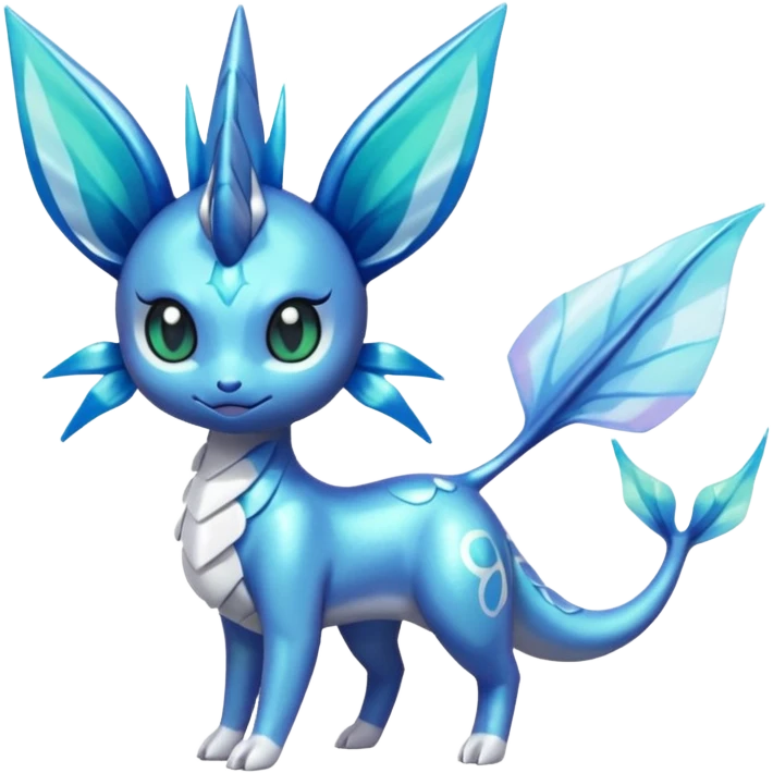Meloetta-Vaporeon-Genesect-Pokémon-Fakémon-fusion-hybrid-creature emoji
