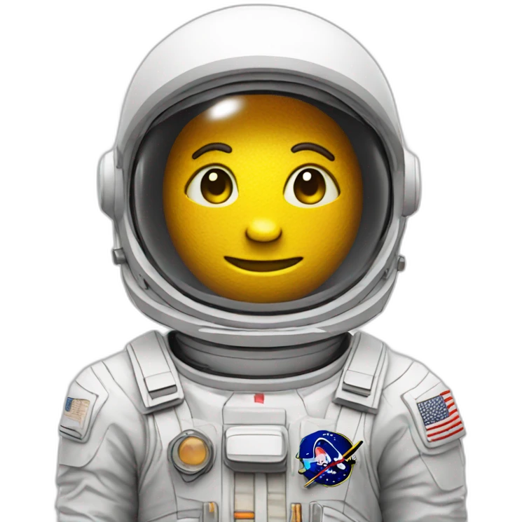3d halloween themed astronout emoji
