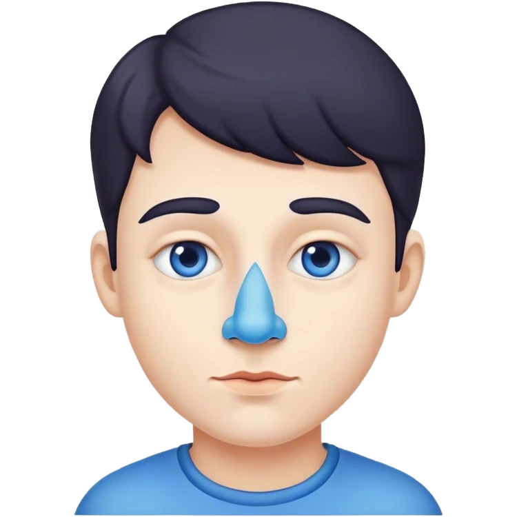nose blue emoji