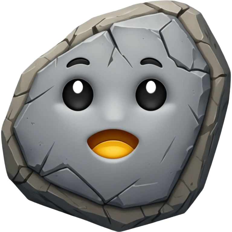 The rock  emoji