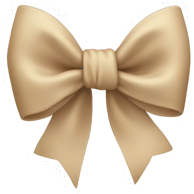 Beige Bow emoji