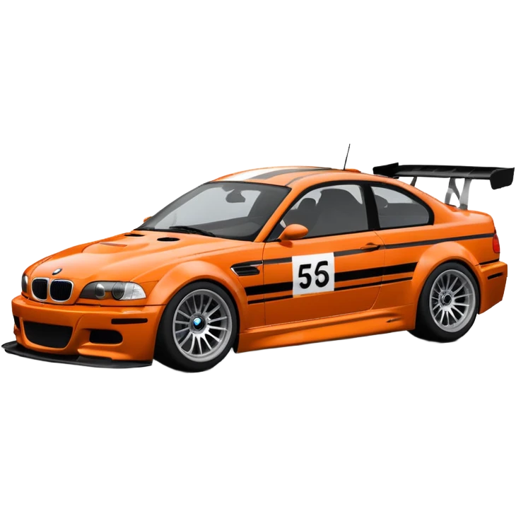 Bmw M3 GTR E46 from need for speed most wanted 2005 with the vinyl  emoji