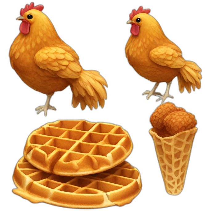 Chicken and Waffles emoji