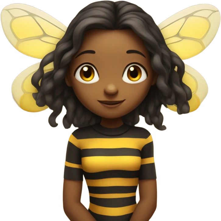 Bumblebee and girl mixed together  emoji
