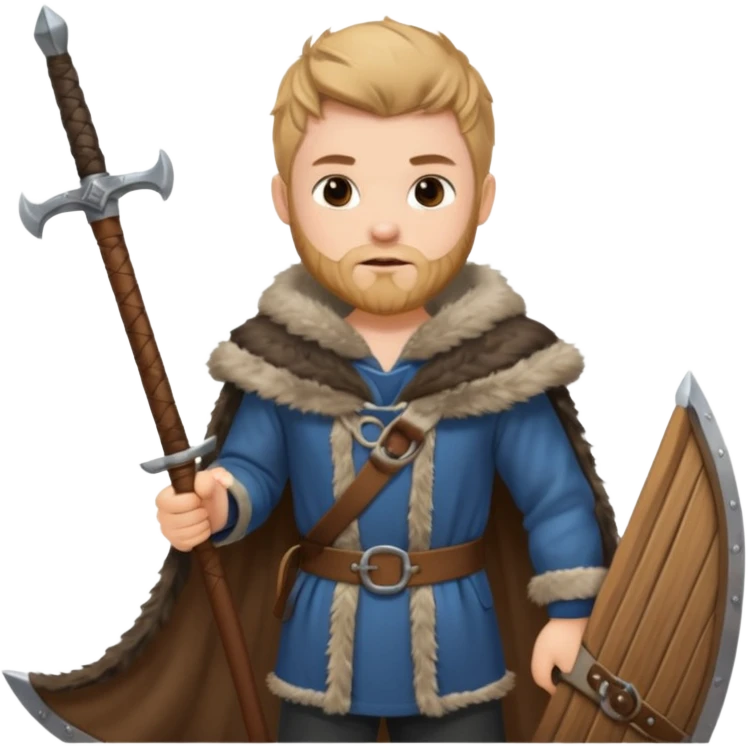 Young viking sailor on ship deck emoji