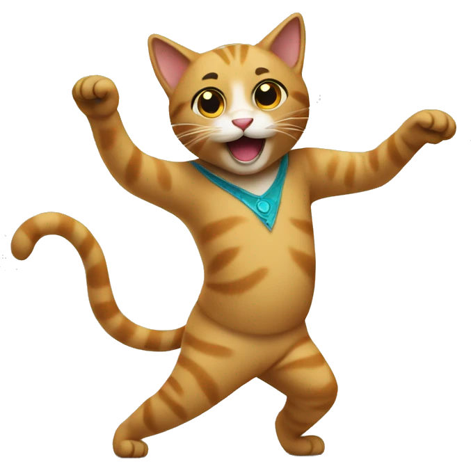 Dancing cat emoji