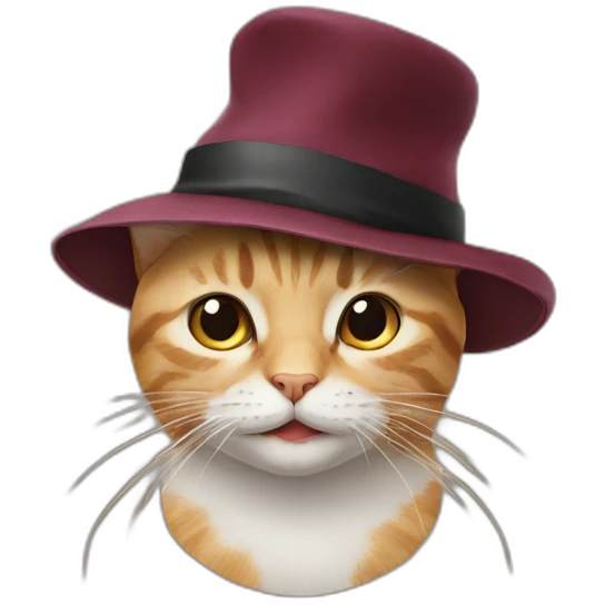 cat with a hat emoji