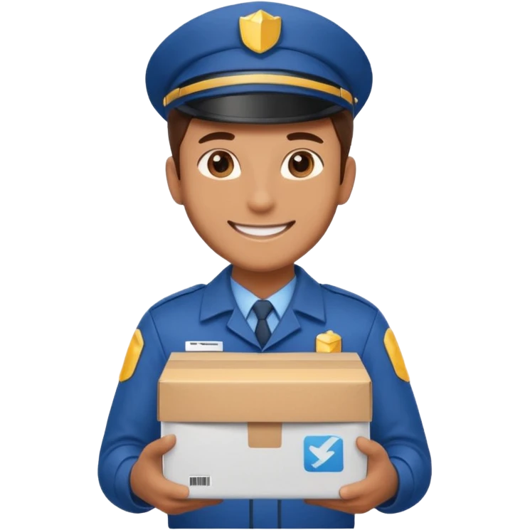 package delivery man emoji