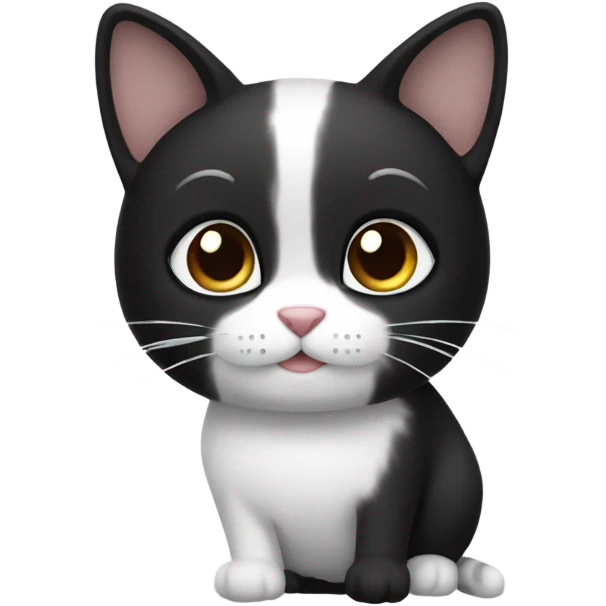 Black and white cat saying “Kiki” emoji