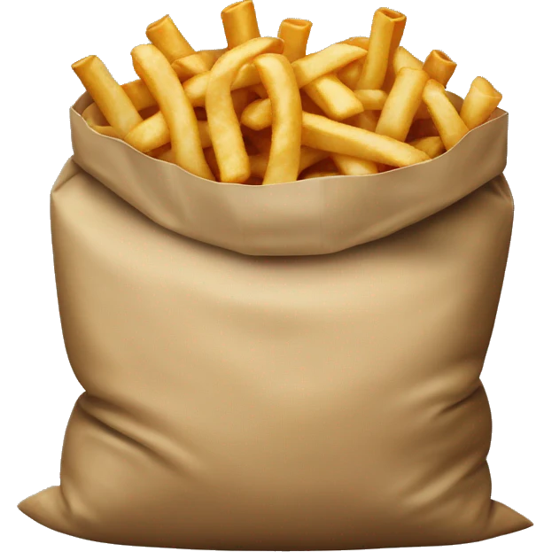 Sack of fast-food emoji