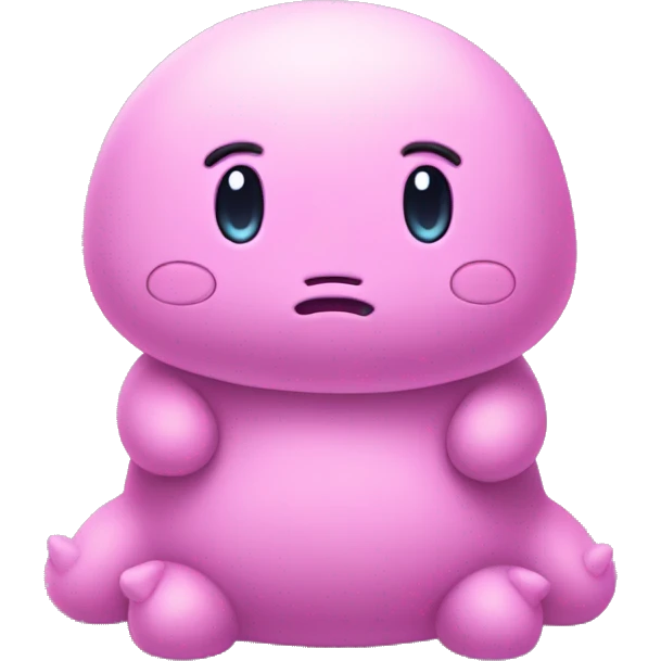 ditto character from the pokemon series being sad emoji