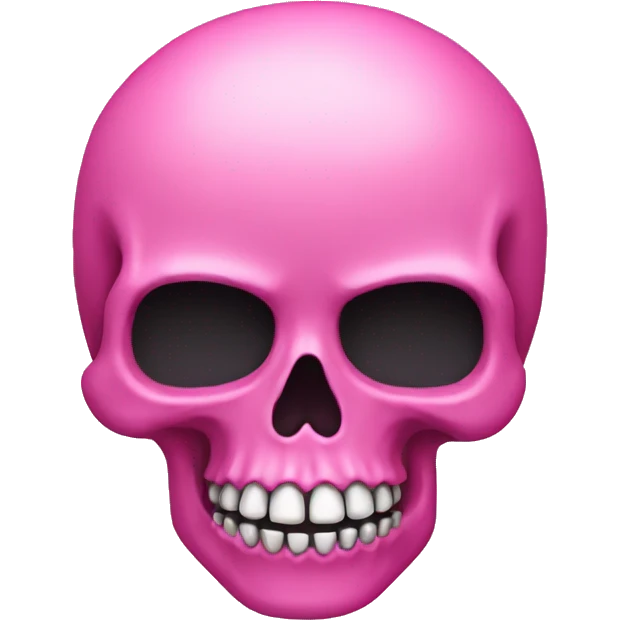 pink skull emoji