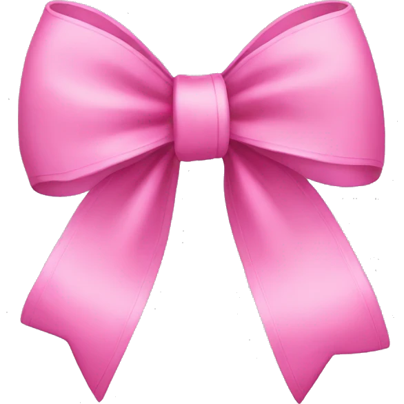 Pink bow emoji