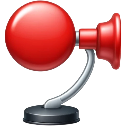 round pushpin wth red color emoji