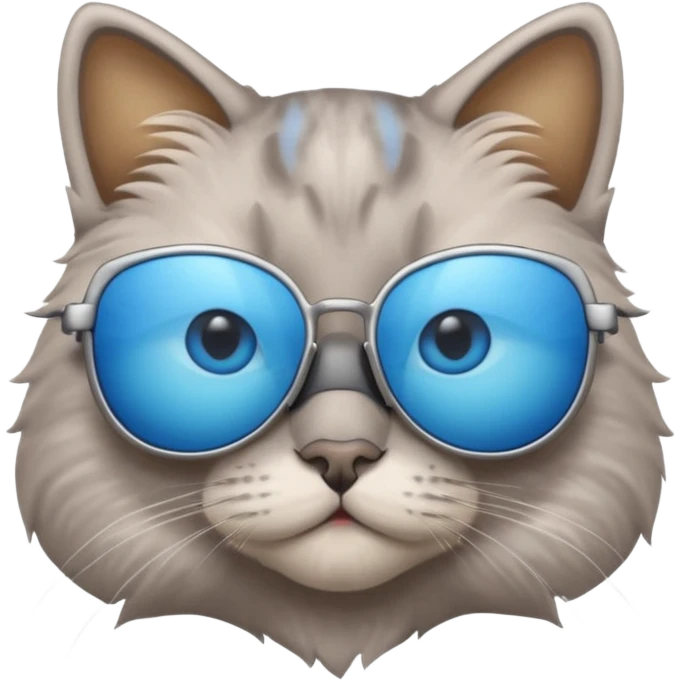 Cat wearing sunglasses emoji