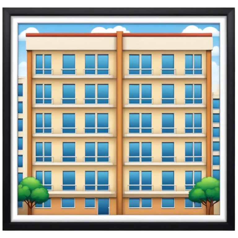 apartment block emoji