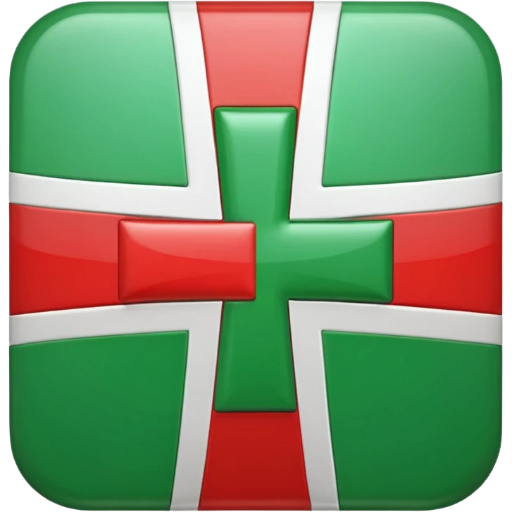 change the red cross emoji color from red to green color emoji