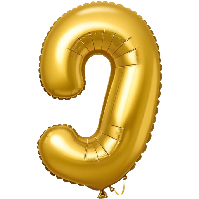 20 number in gold baloons emoji