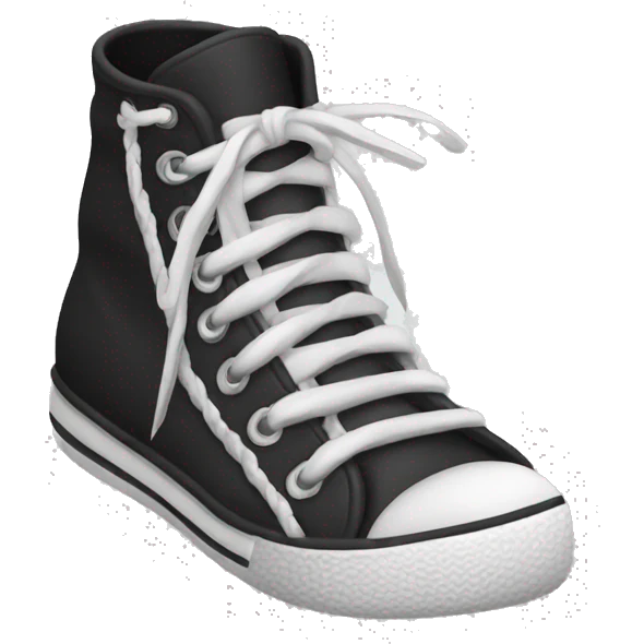 untied shoe laces emoji