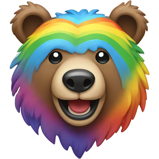 Pride bear  emoji