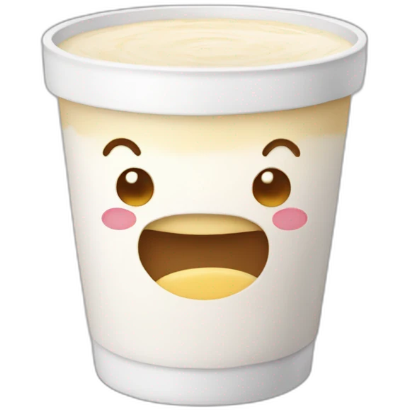 Chat qui boit du lait emoji