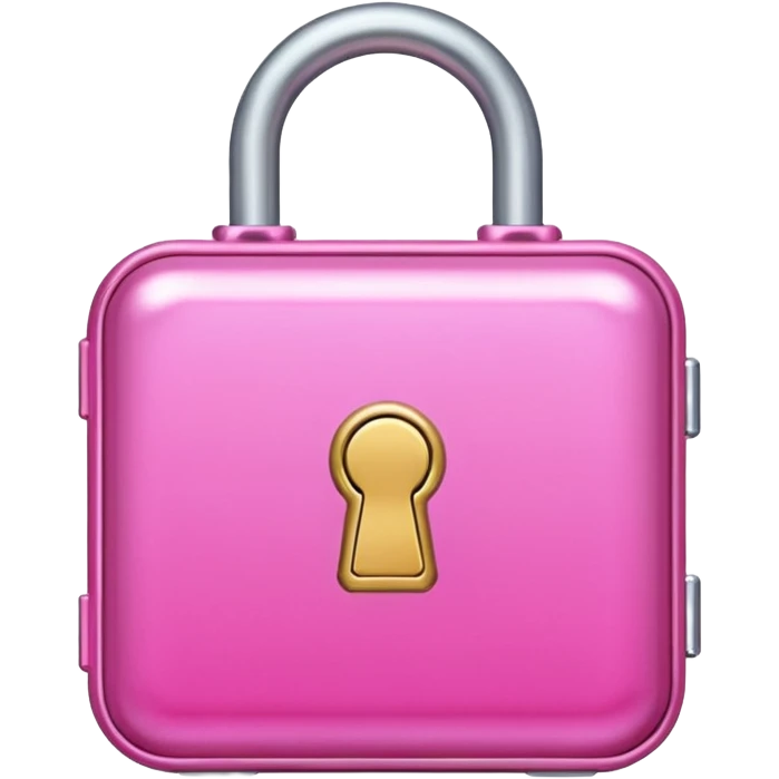 locked pink case emoji