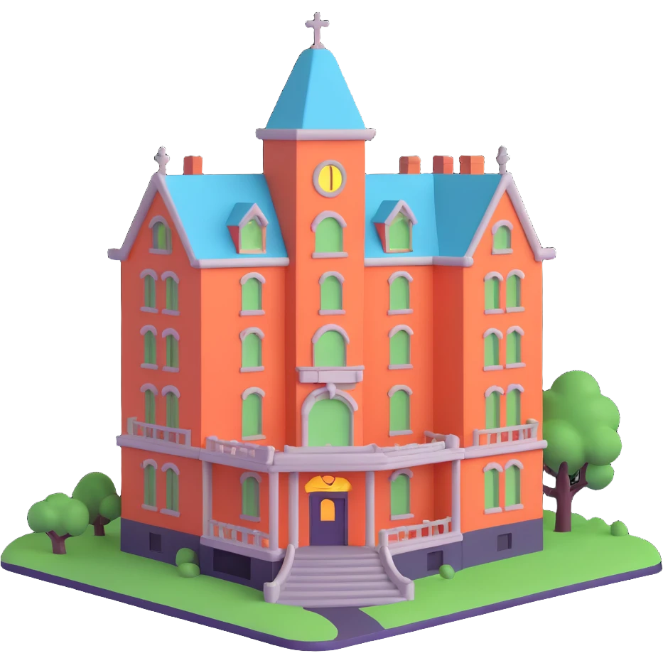 black haunted hotel emoji