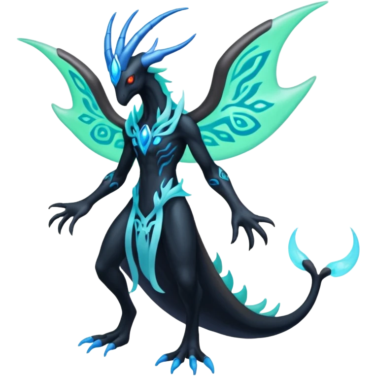 Darkrai-Cresselia-Zygarde-Electrike-Fakémon-fusion, full body emoji