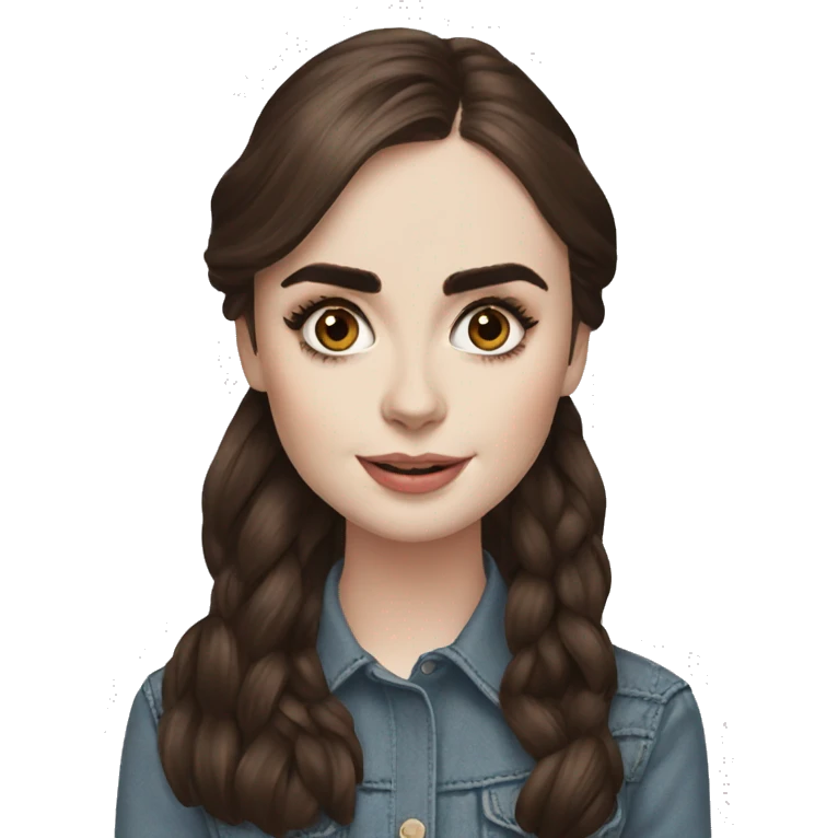 lily collins emoji