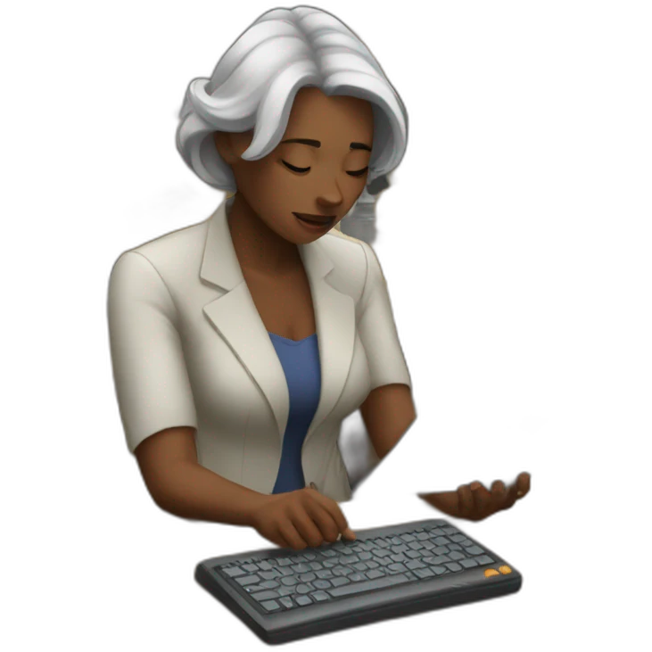 Trading woman failling emoji