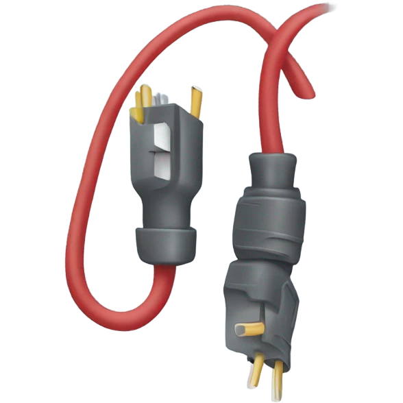 Eletric cable mickie mouse connector emoji