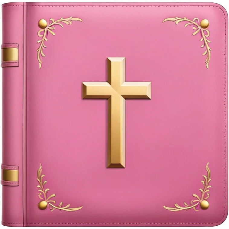 Pink bible emoji