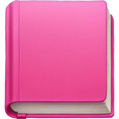 Pink book emoji