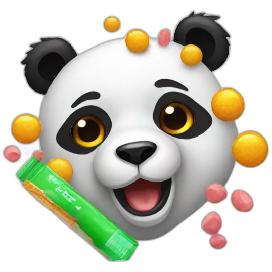 panda on drugs emoji