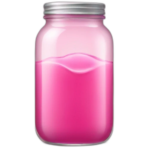 glass jar with pink liquid emoji