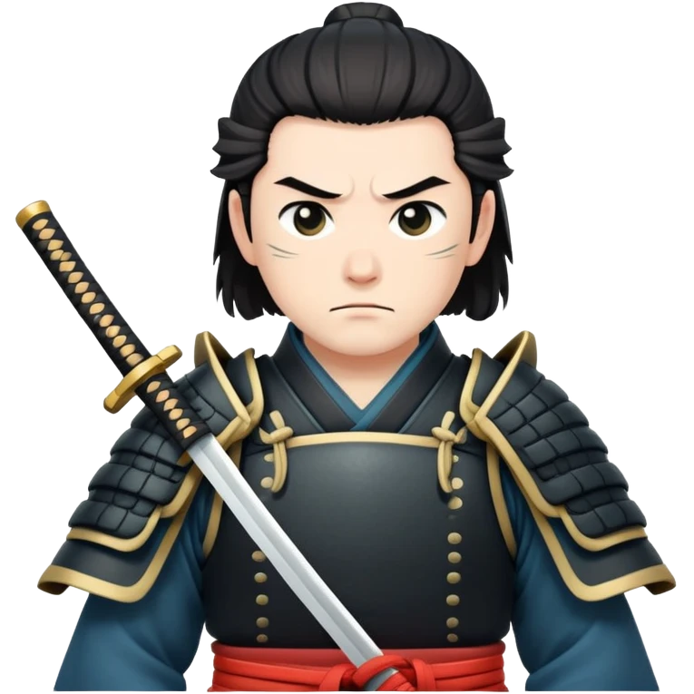 Samurai in guard pose emoji
