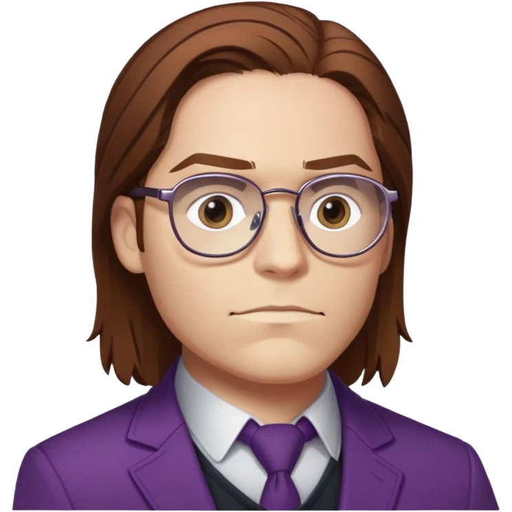 zemo brown hair with glasses marvel from captain america: civil war emoji