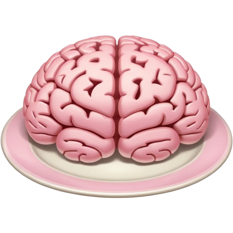 Brain on a plate  emoji