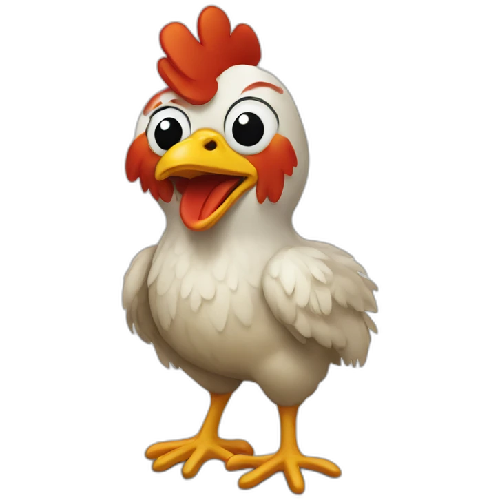 blind chicken emoji